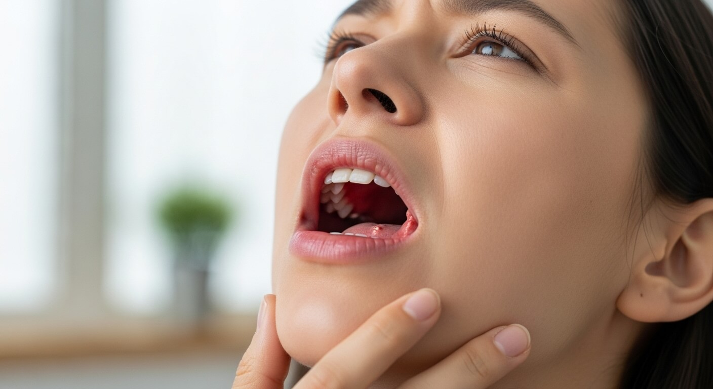 why is the roof of my mouth sore
