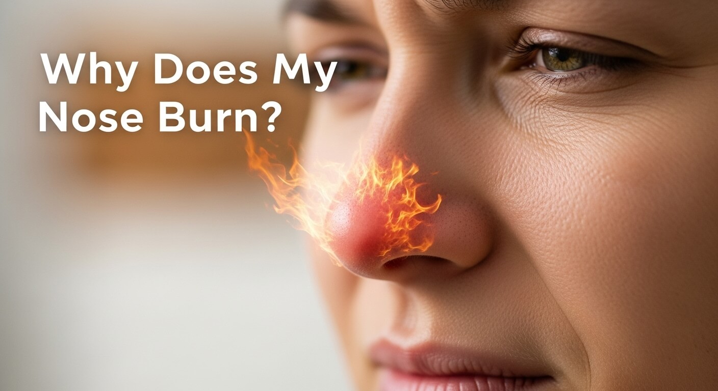 why does my nose burn