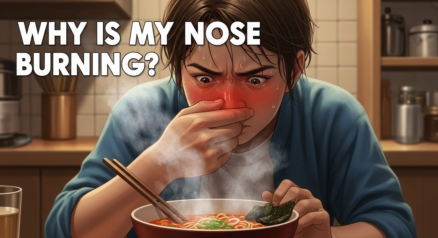why is my nose burning