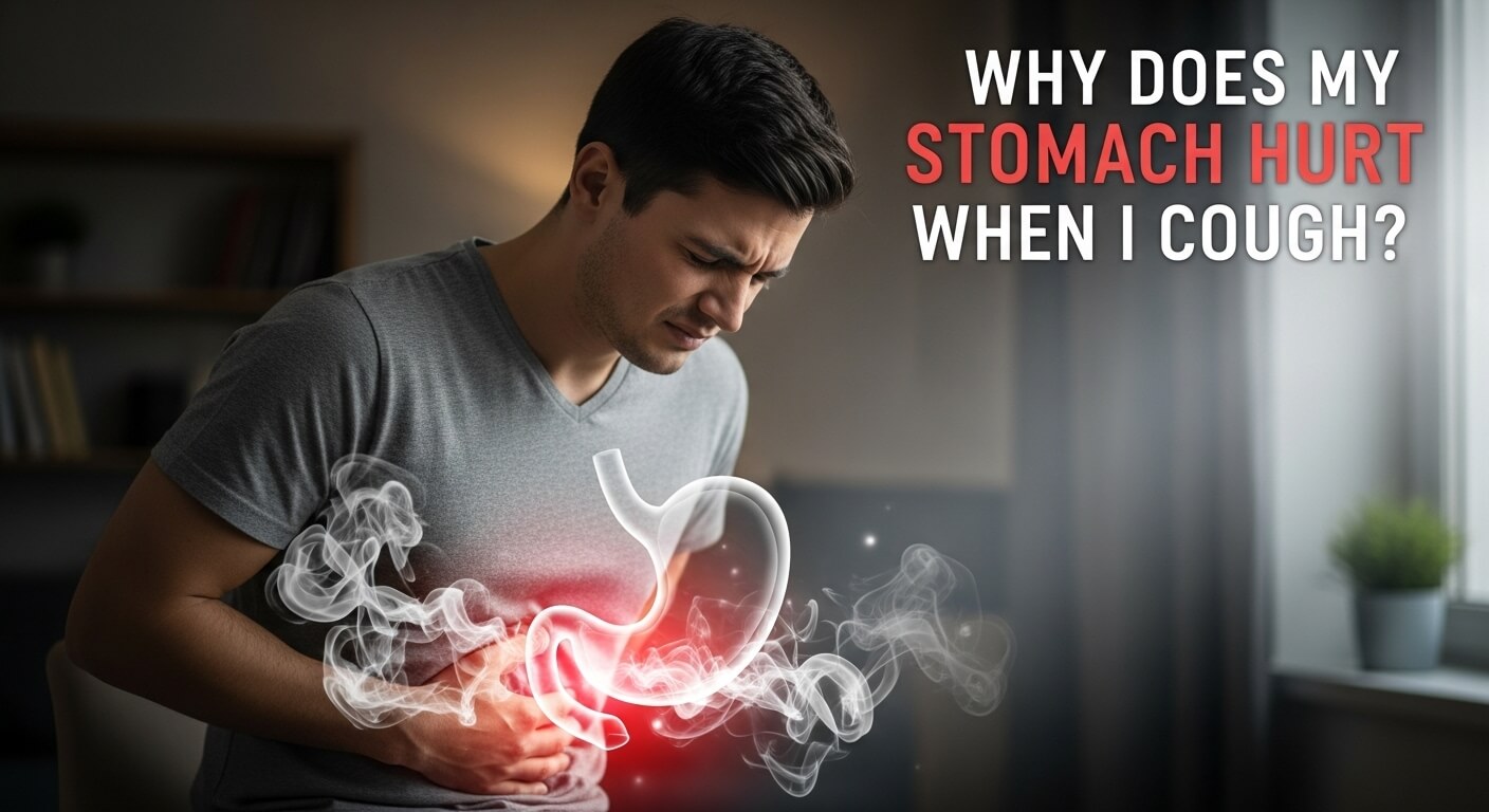why does my stomach hurt when i cough